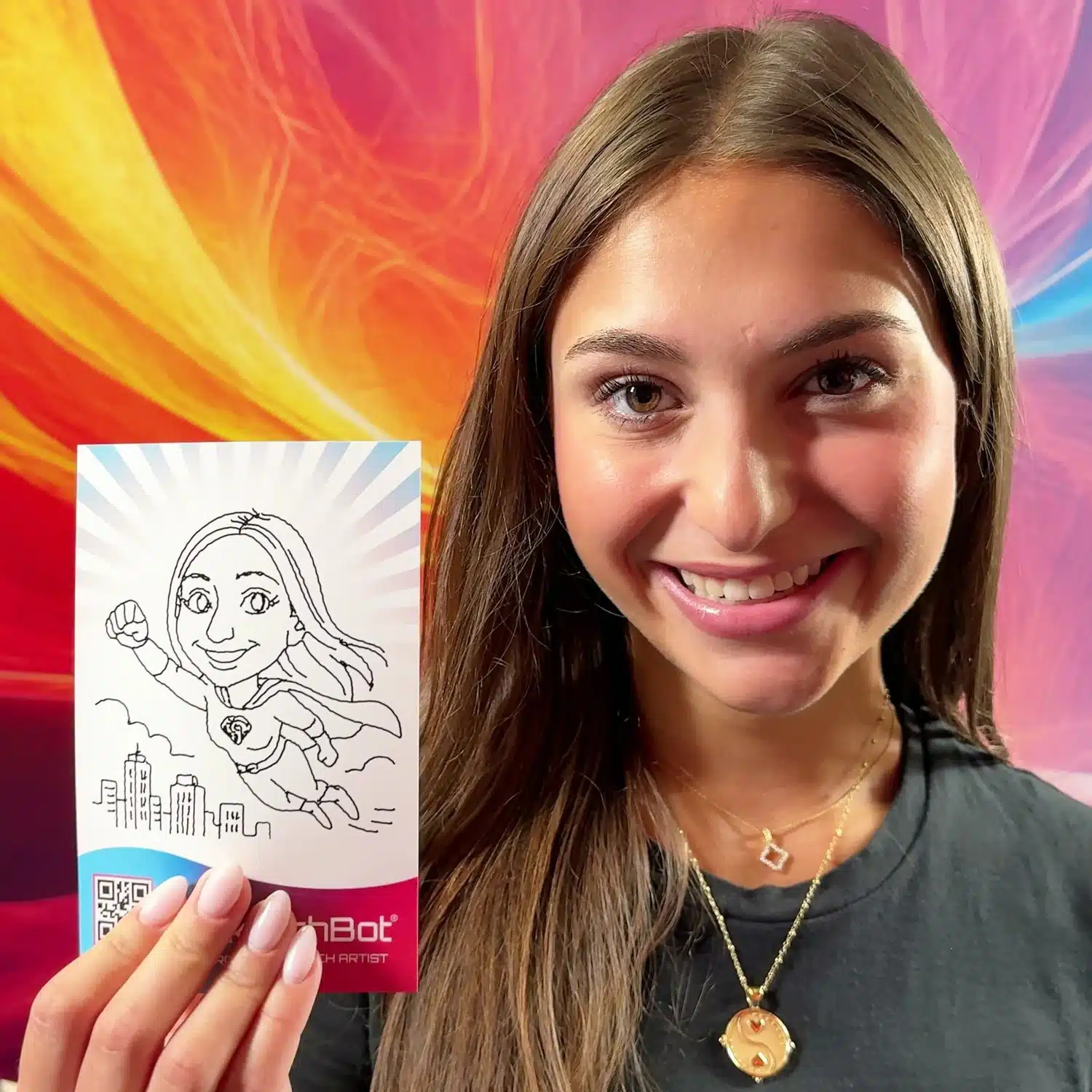 AI sketch portrait example