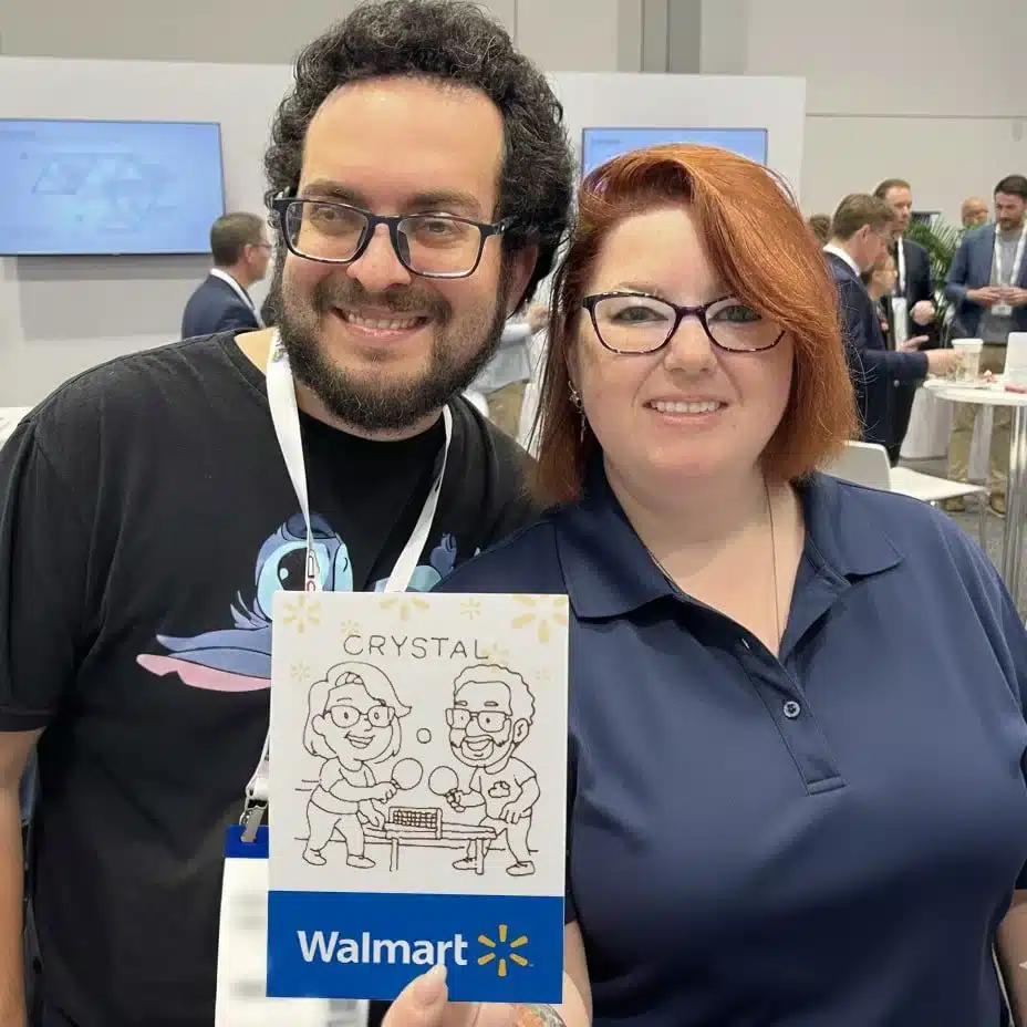 AI Sketchbots at a large event activation